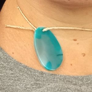 Turquoise stone necklace